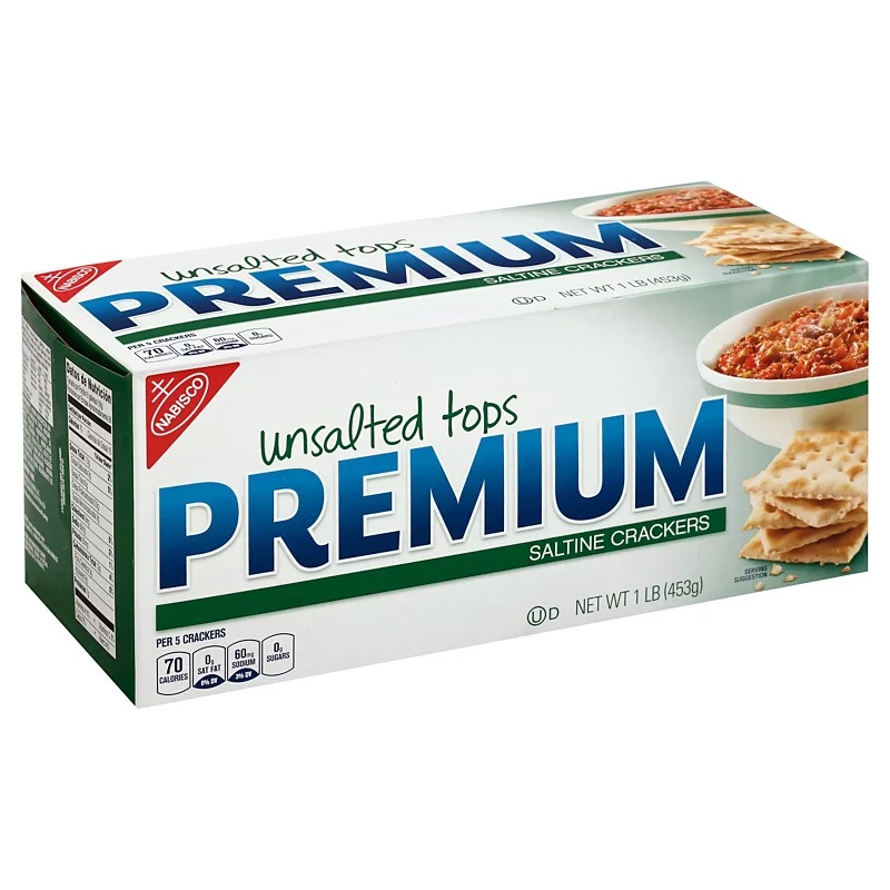 Nabisco Premium Crackers Unsalted 453G