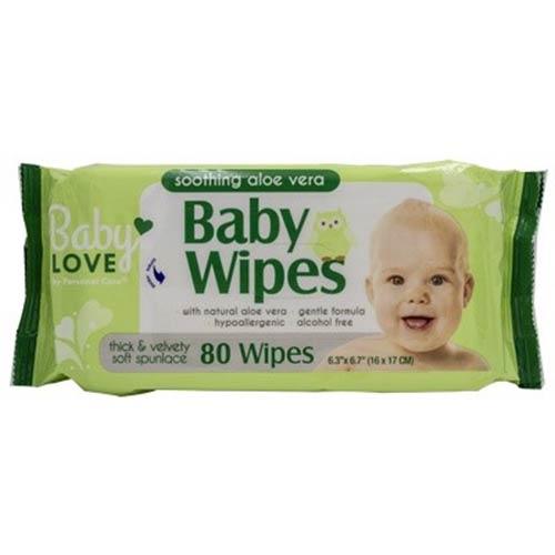 Personal Care Baby Wipes Aloe 80X (Each)