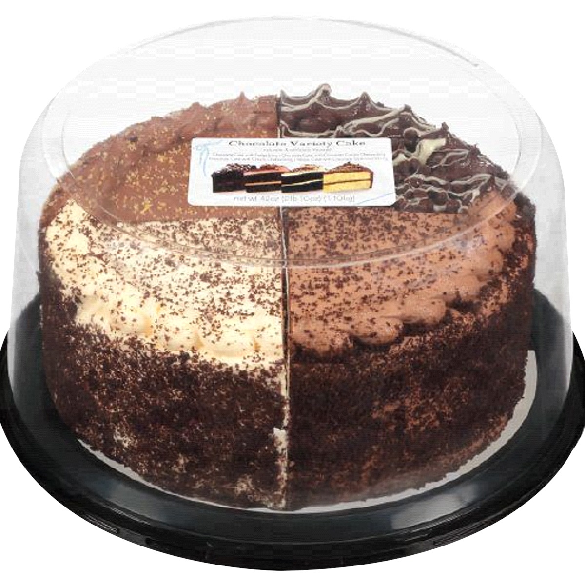 Rich 8″ Double Layer Chocolate Variety Cake 1.19KG