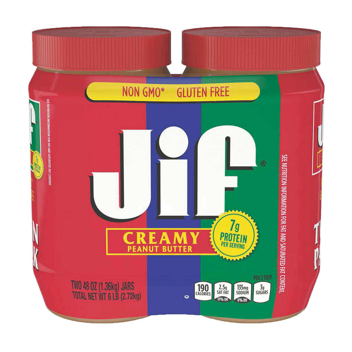 Jif Creamy Peter Butter Jar 2Pk 1.13KG