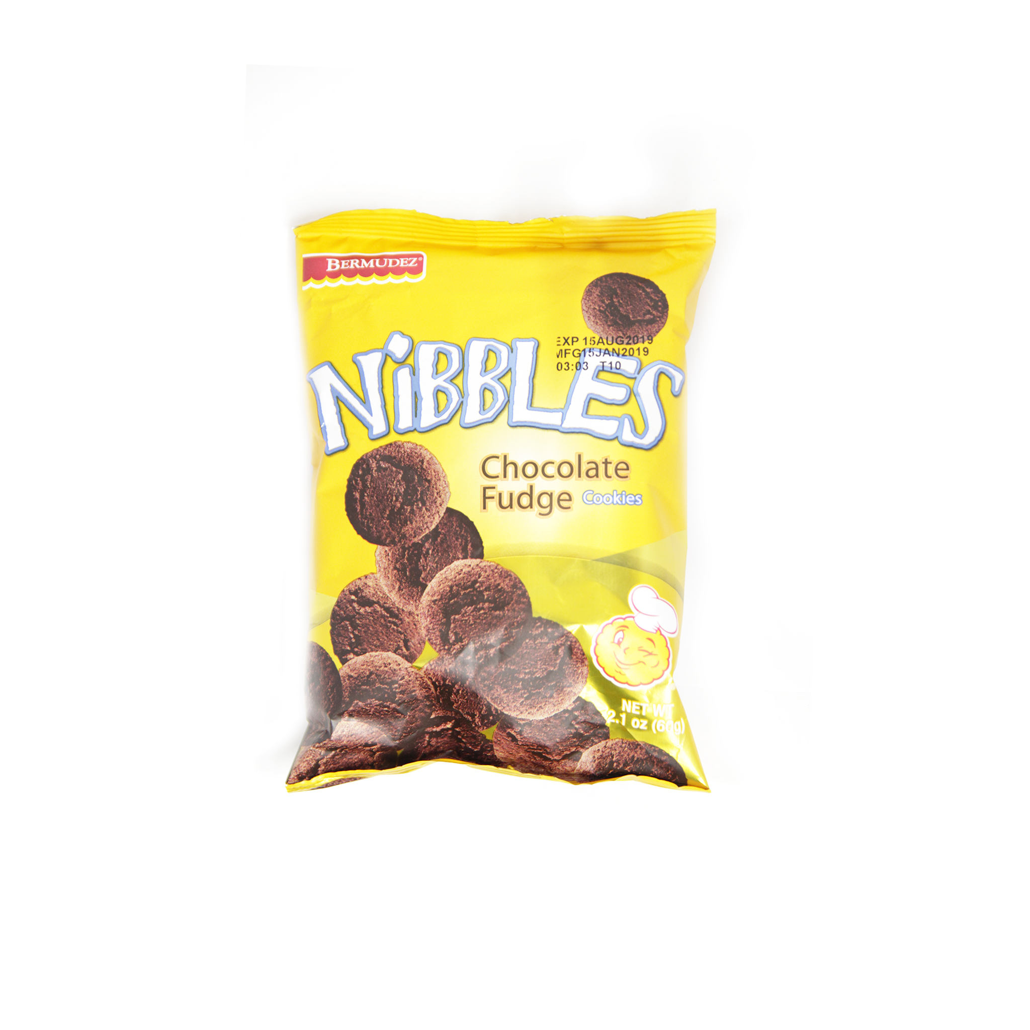 Bermudez Nibbles Chocolate Fudge 60G
