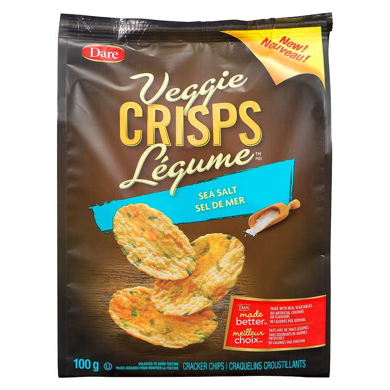 Dare Veggie Crisp Seasalt 100G