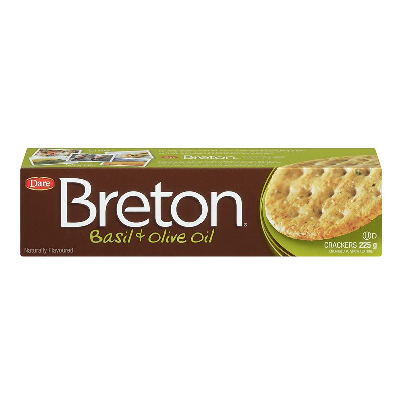Breton Basil N Olive Oil 225G