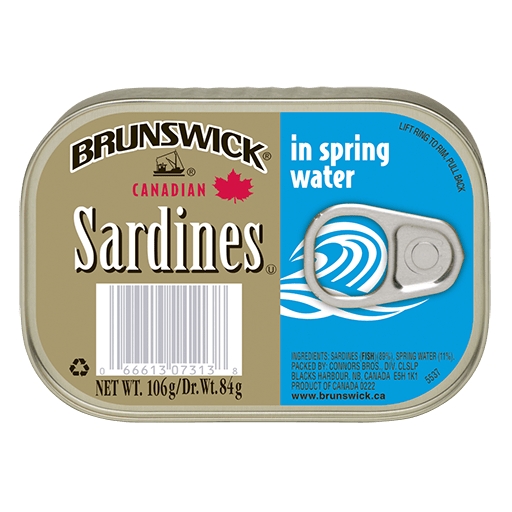 Brunswick Sardines Spring Water 106G