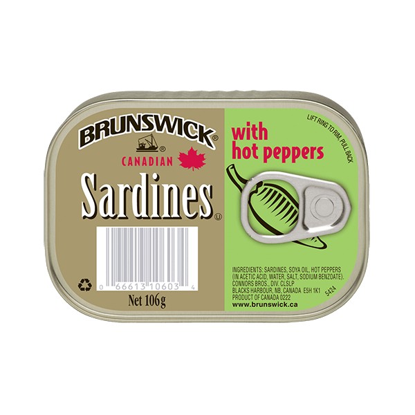Brun Sardine With Hot Peppers 5X 106G