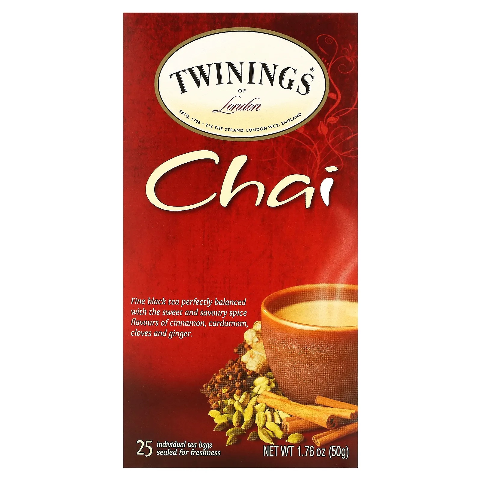 Twining Chai Tea 50G 25 X (Each)