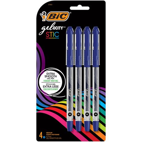 Bic Gelocity Stic Pen Blue 4X (Each)