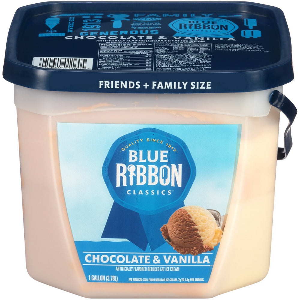 Blue Bunny Chocolate Vanilla  Ice Cream 3.78L
