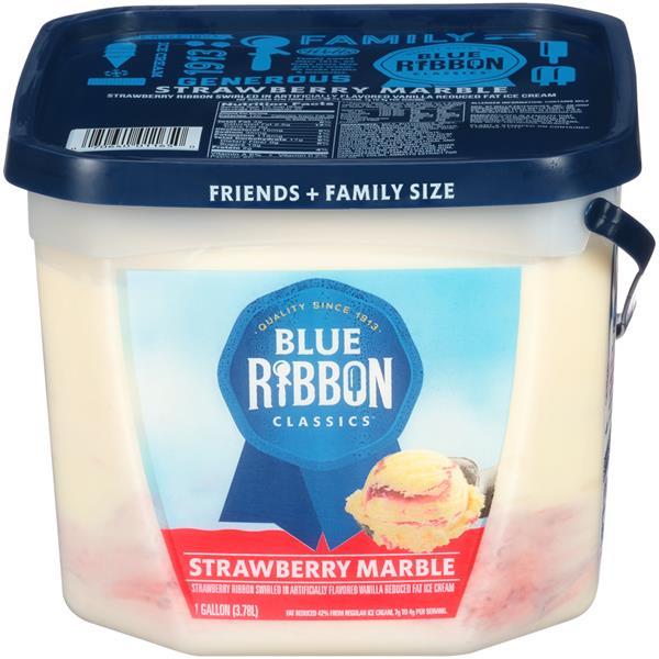 Blue Bunny Strawberry Marble Ice Cream 3.78L