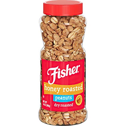 Fisher Dry Roast Hony Peanuts 396G