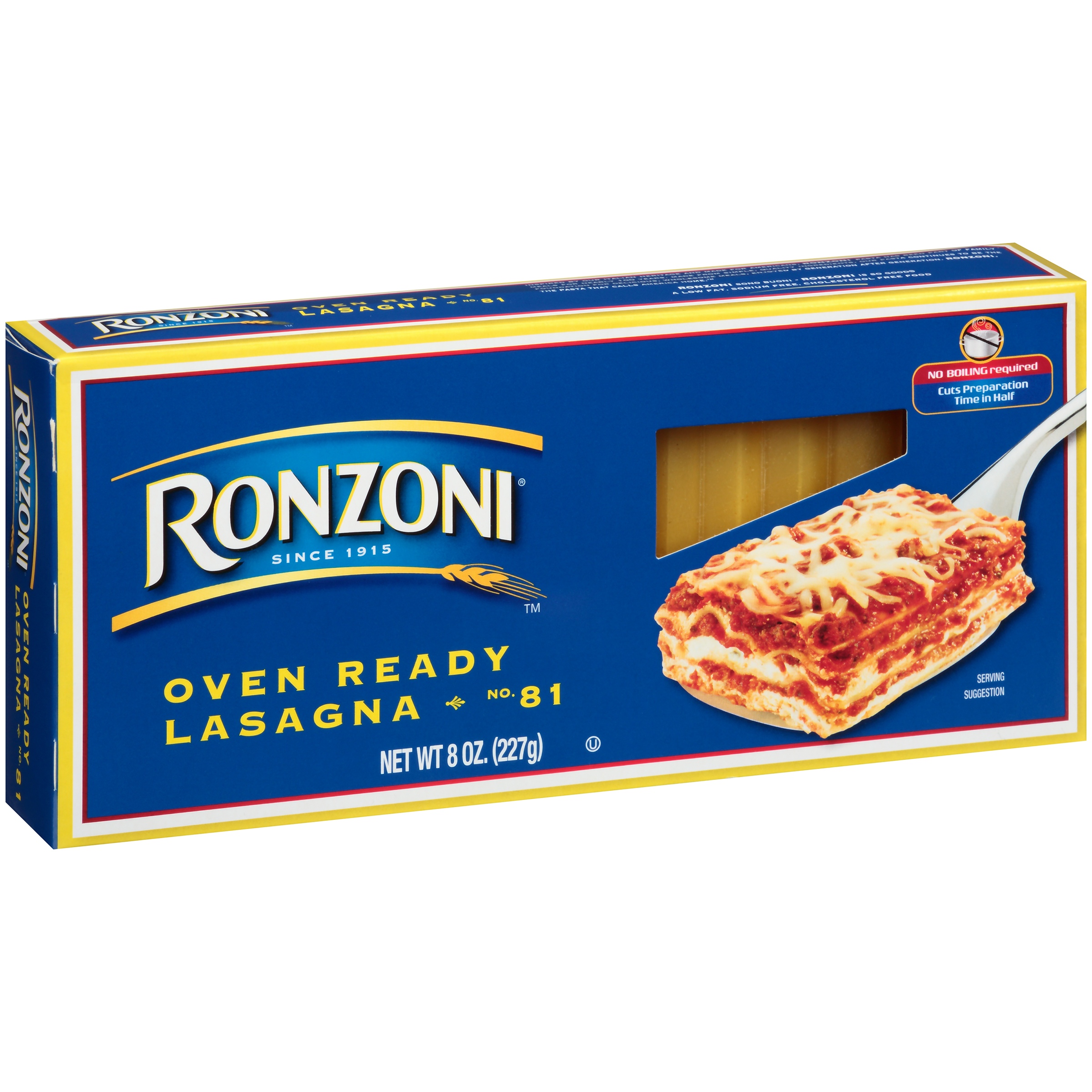 Ronzoni Oven Ready Lasagne 227G