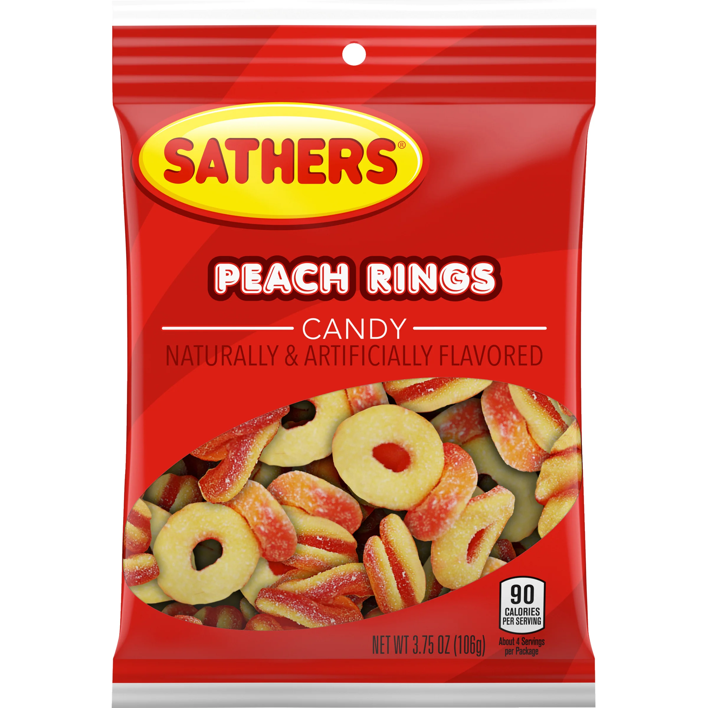 Sathers Gum Peach Ring 106G