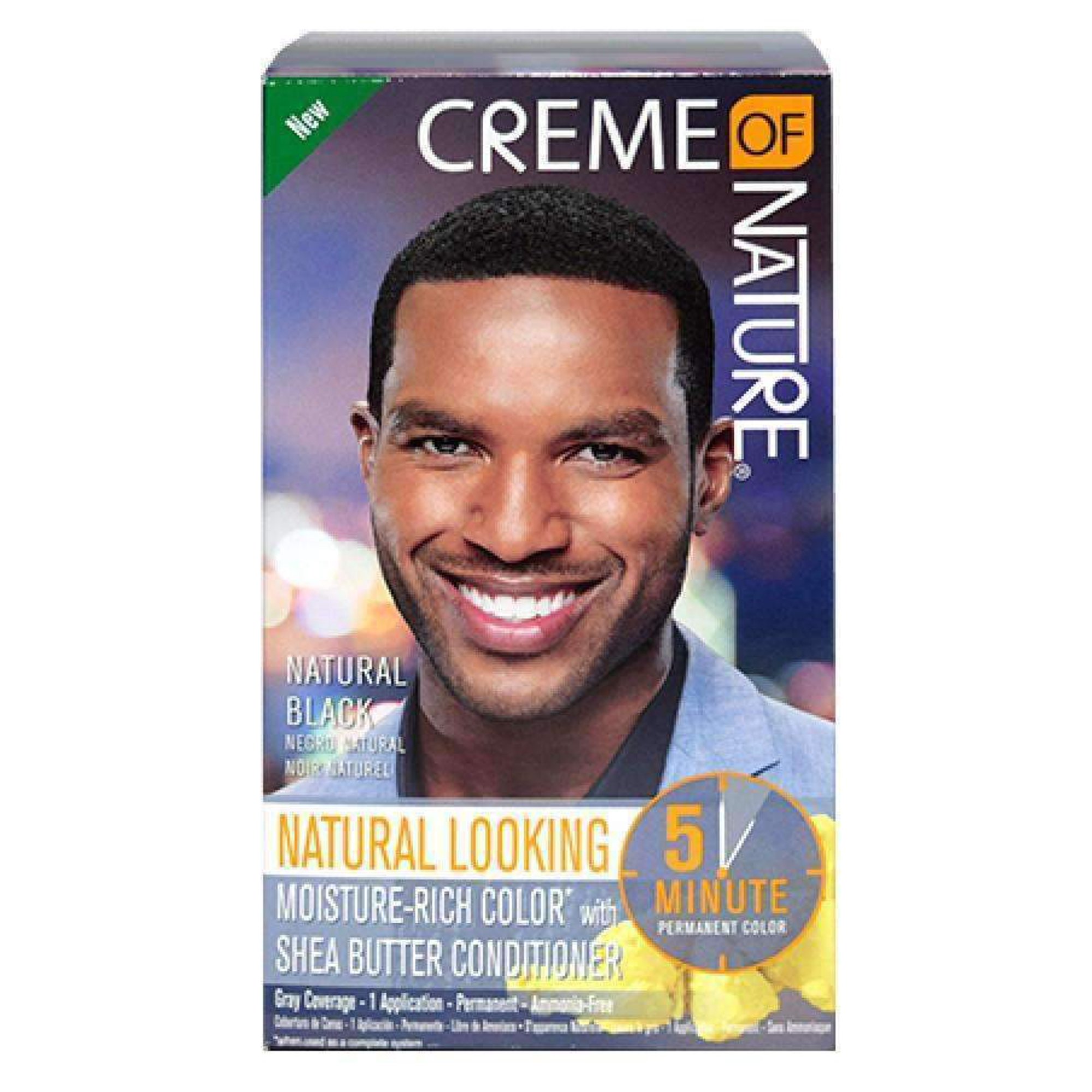 Creme Of Nature Con Men Liq Hair Color Nat Blk #1 (Each)
