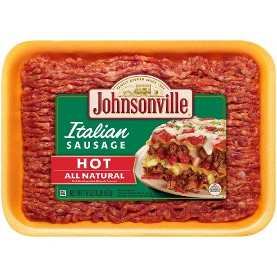 Johnsonville Ground Sausage Hot 454G