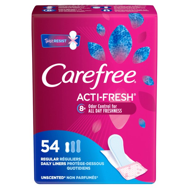 Carefree Acti-Fresh B/Shape Unscented 54X (Each)