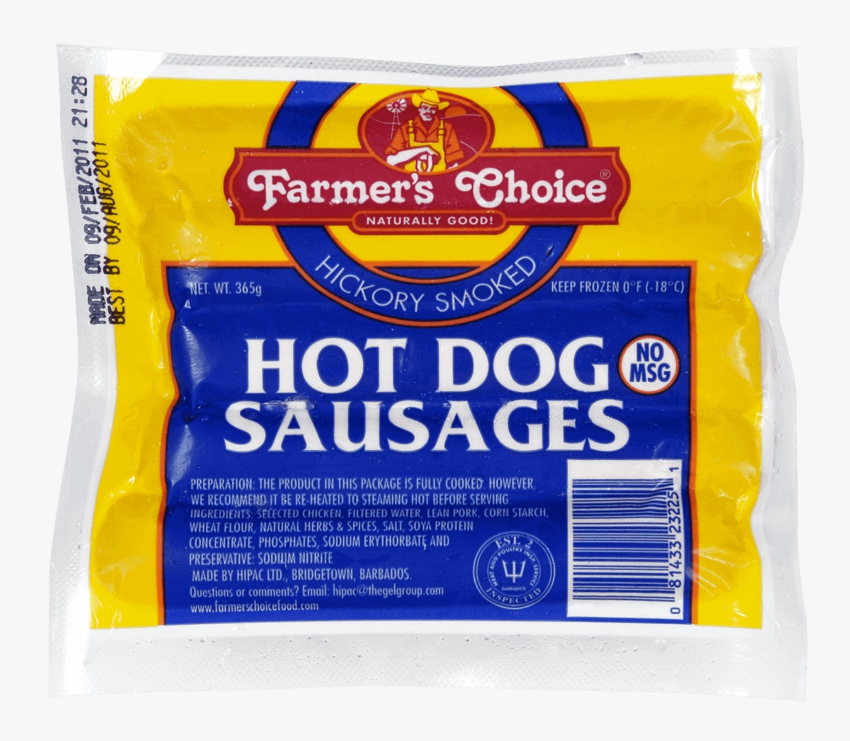 Farmers Choice Hot Dog 365G
