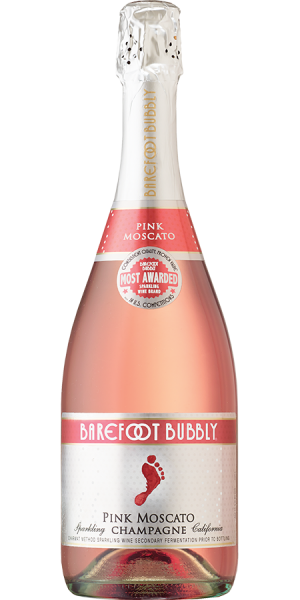 Barefoot Pink Moscato Bubbly 750ML