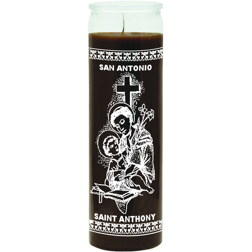St. Anthony Brown Candles (Each)