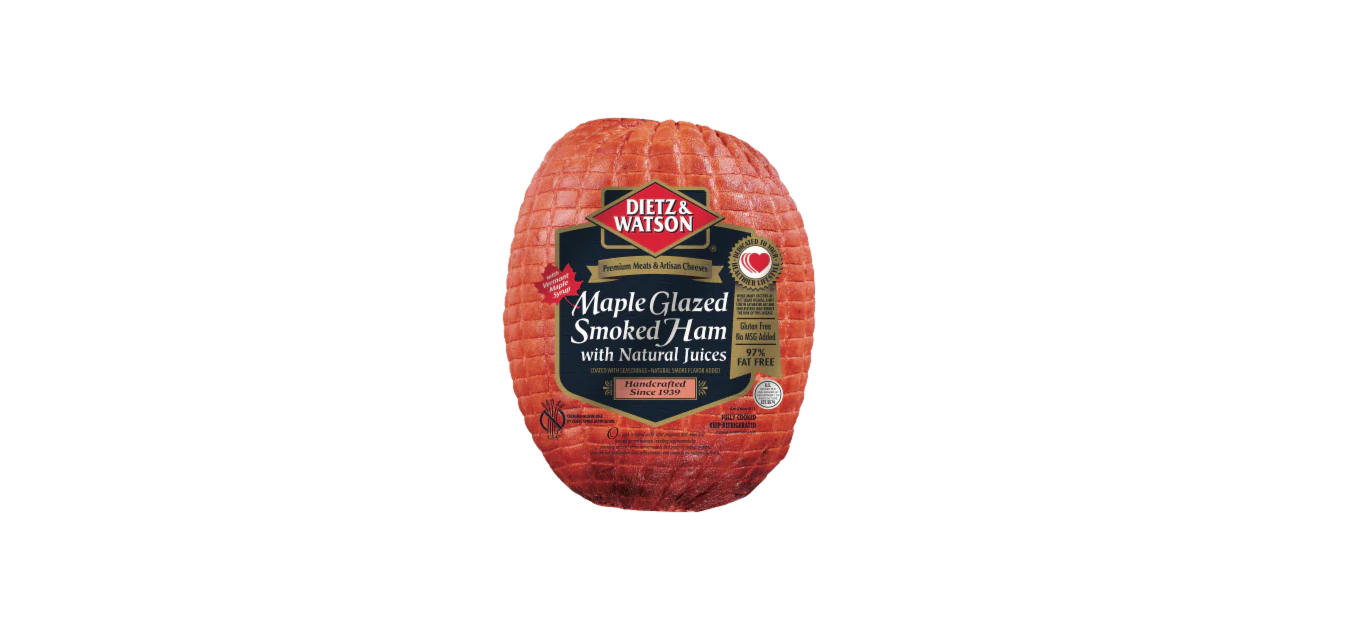 Dietz & Watson Maple Glazed Smoked Ham (per KG)