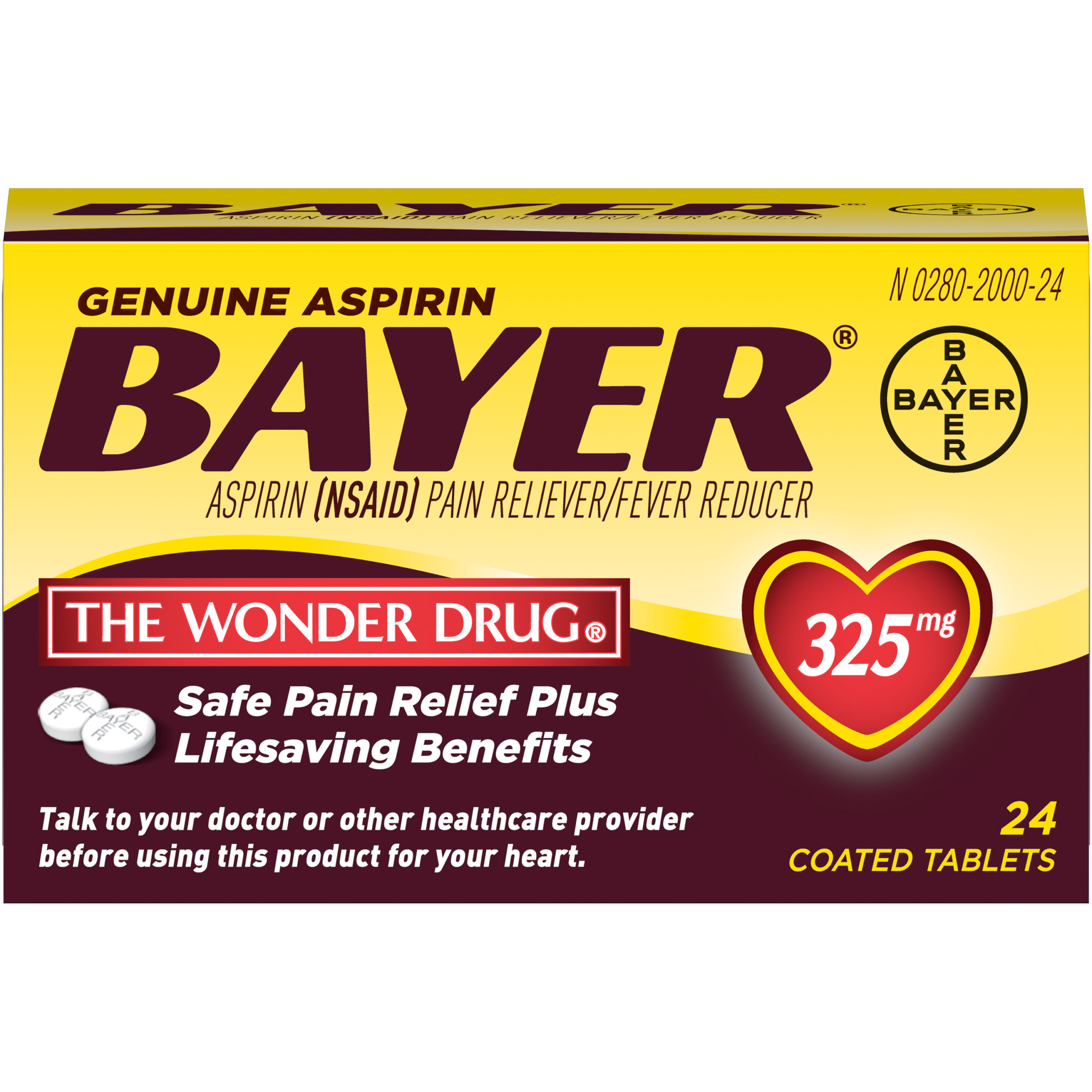 Bayer Aspirin 325Mg 24X (Each)