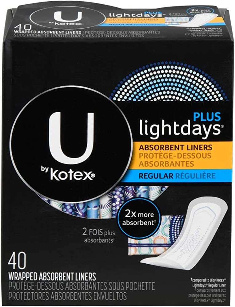 U By Kotex Curves Panty Liner 40X (Each)