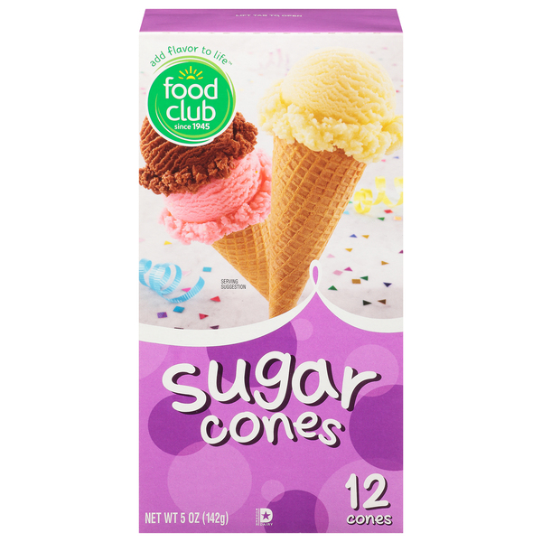 Food Club Ice Cream Sugar Cone 12X (Each)