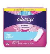 Always Panty Liner Daily Thin 120X (Each)