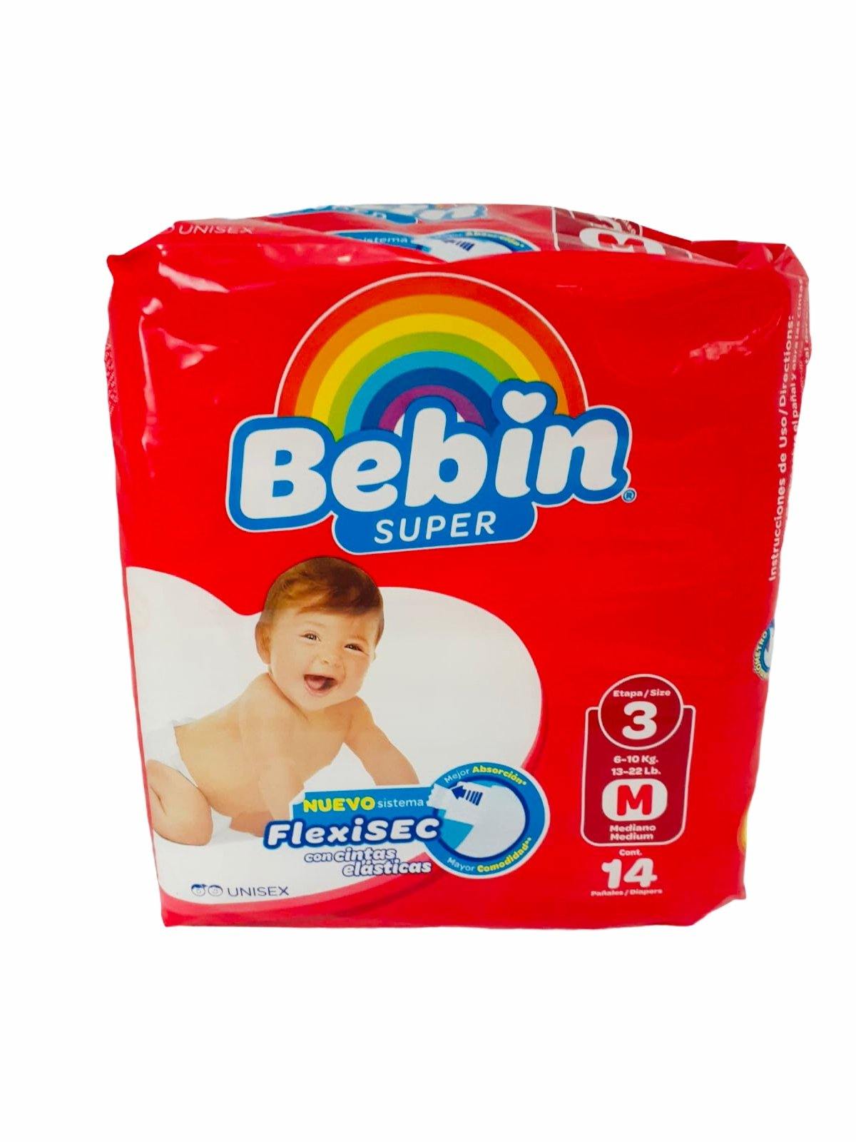 Bebin Super Diaper Chico Meduim 14X (Each)