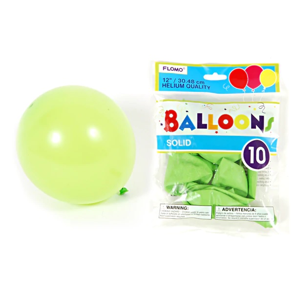Flomo Lime Green Ballon 10X (Each)