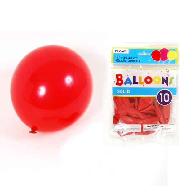 Flomo Balloons Red 10X (Each)