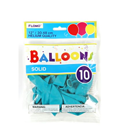 Flomo Turquiose Ballon 10X (Each)
