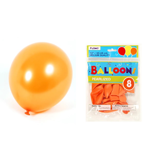 Flomo Balloons Orange 10X (Each)