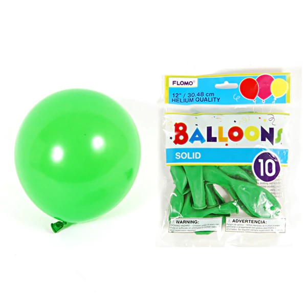 Flomo Balloons Green 10X (Each)