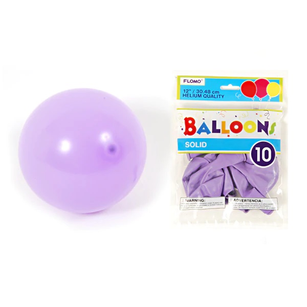 Flomo Balloons Light Purple 10X (Each)