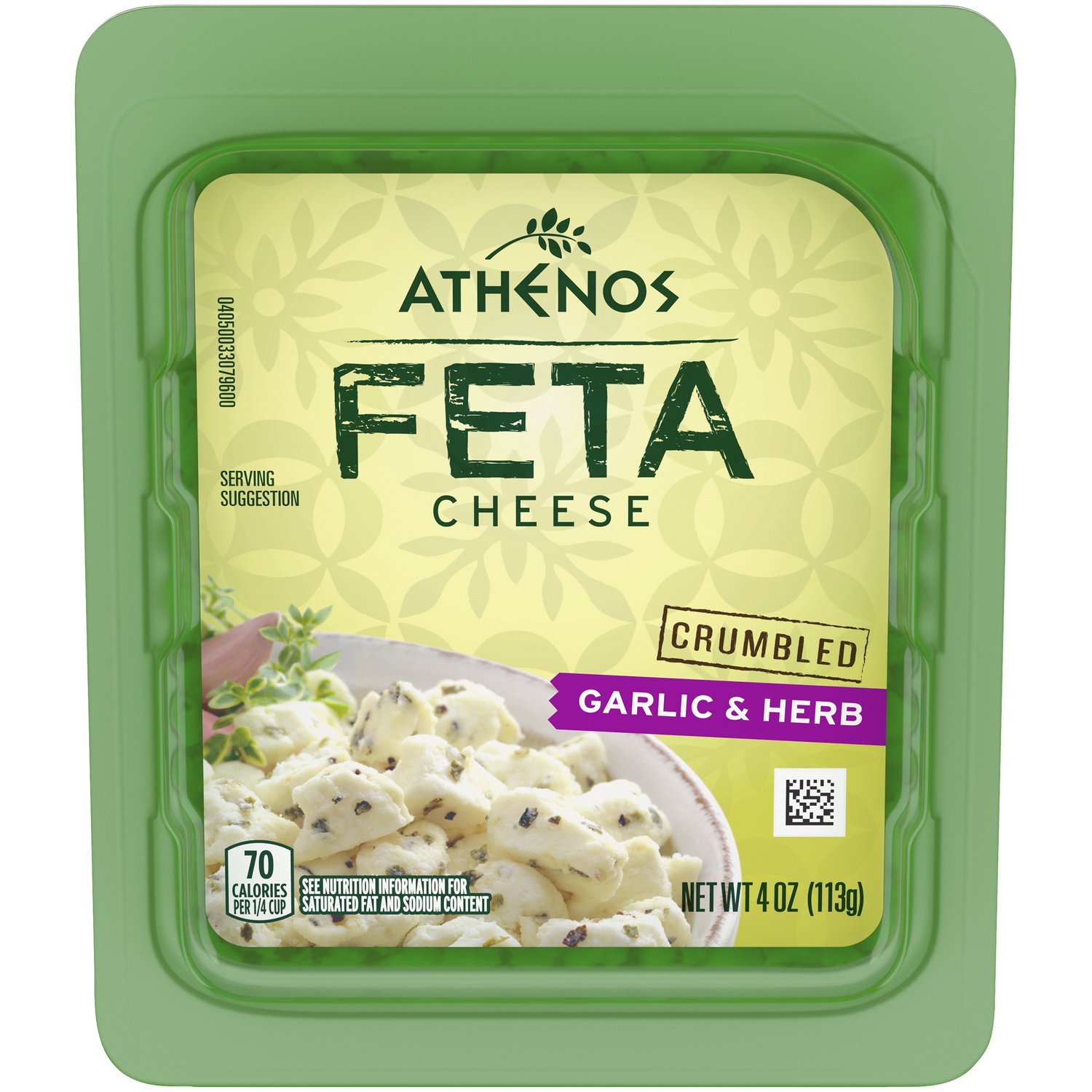 Athenos Cheese Crumble Garlic Herb 113G