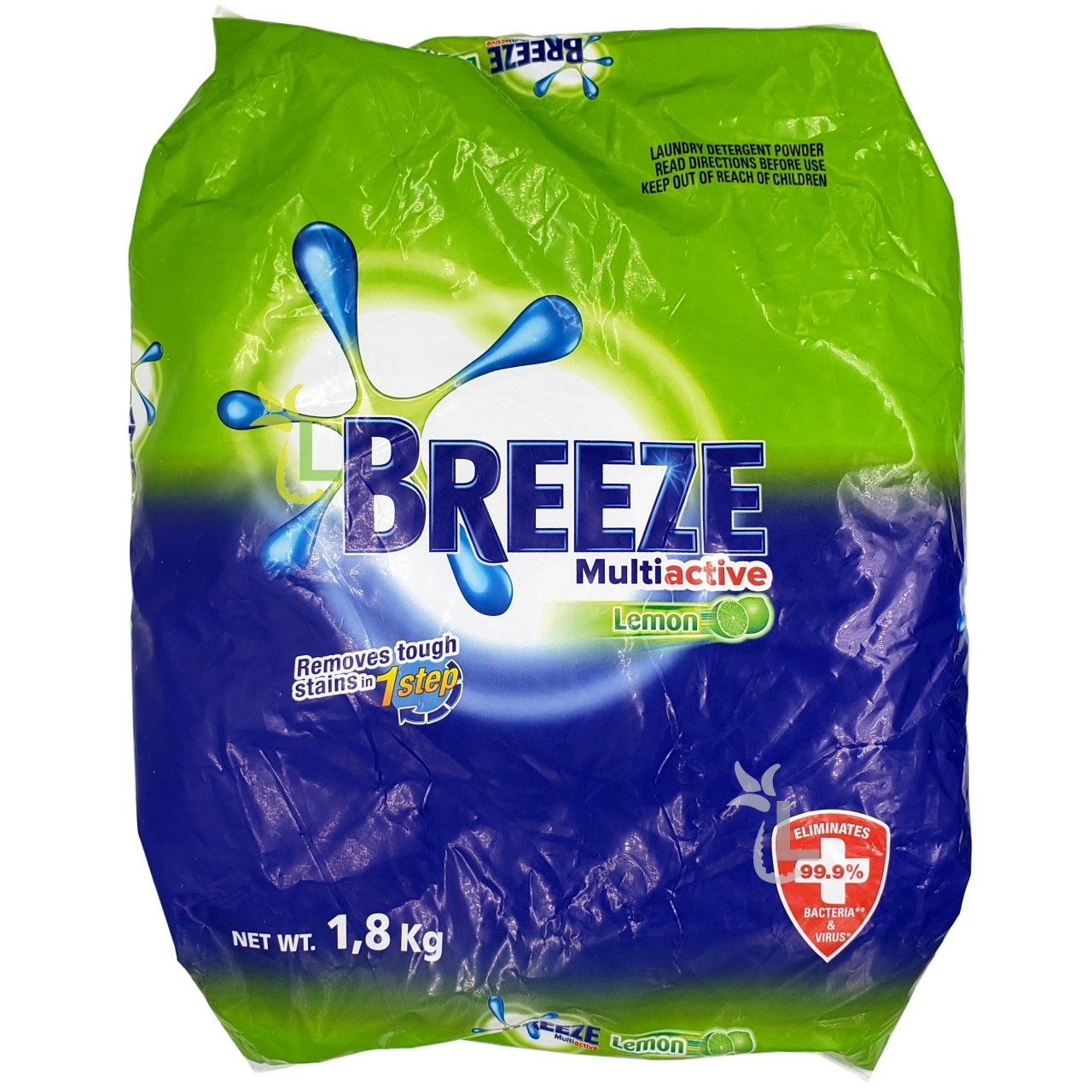 Breeze Detergent Powder Multi Active Lemon 1.8KG