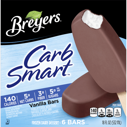 Breyers Carb Smart Icecream Bar 6X (Each)
