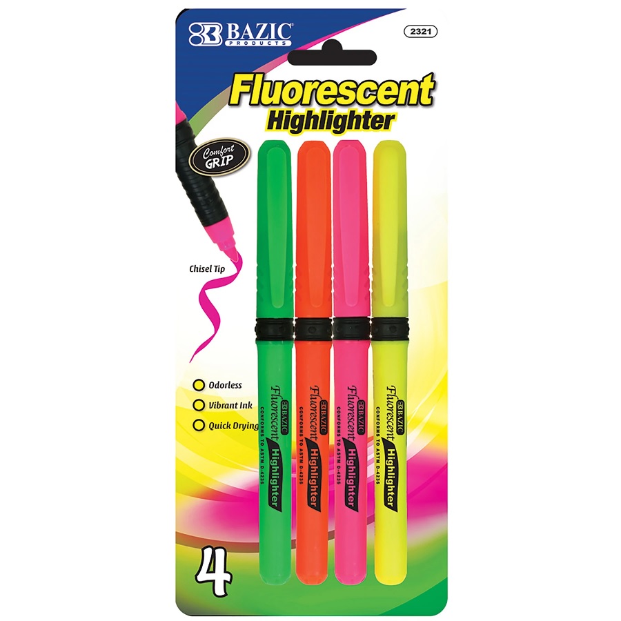 Bazic Pen Style Fluor Highlightr (Each)