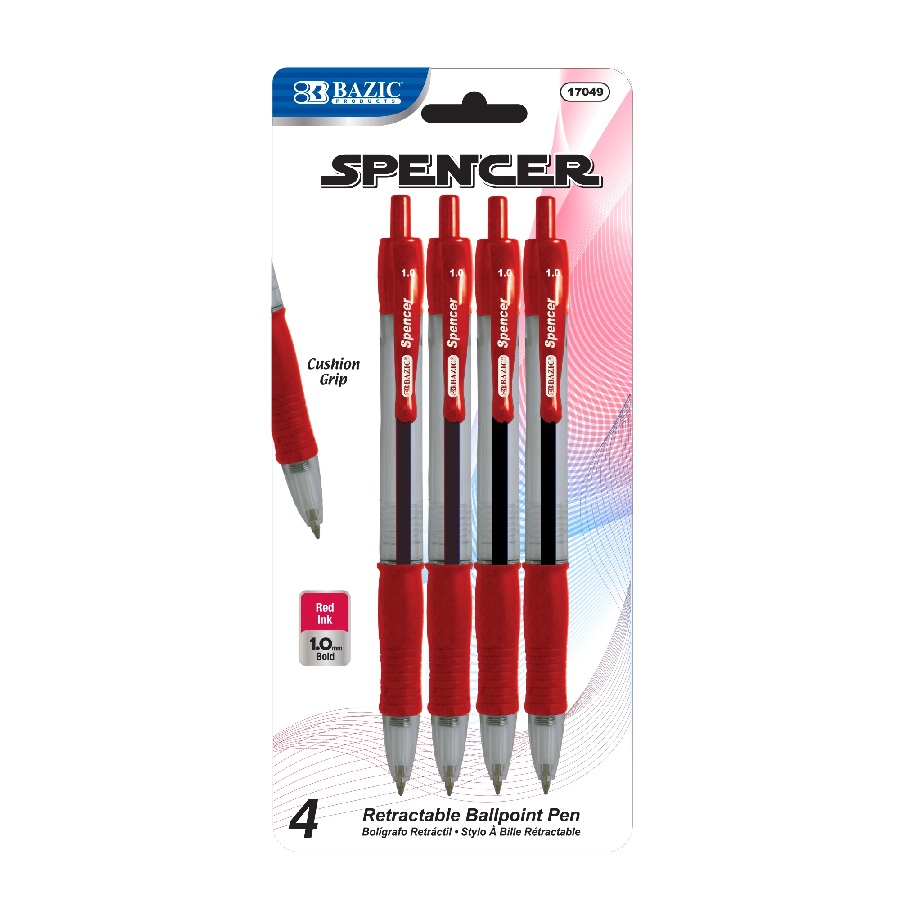 Bazic Spencer Red Pen Retrack (Each)