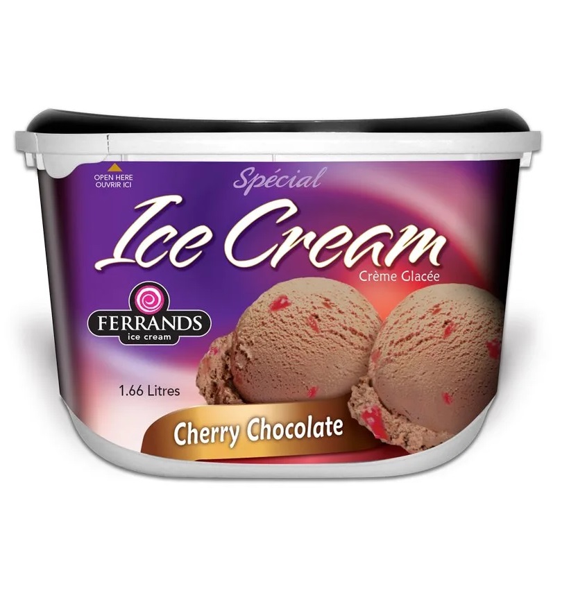 Ferrands Cherry Choclate Ice Cream 1.66L