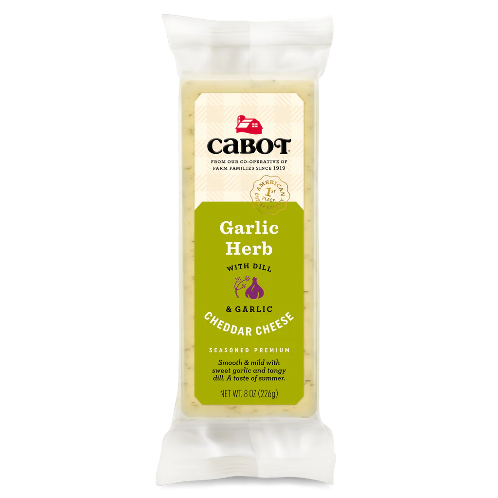 Cabot Cheddar Deli Bar Garlic 227G