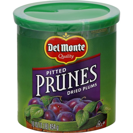 Del Monte Pitted Prunes Canister 453G