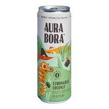 Aura Bora Lemongrass Coconut Sparkling Water 355ML