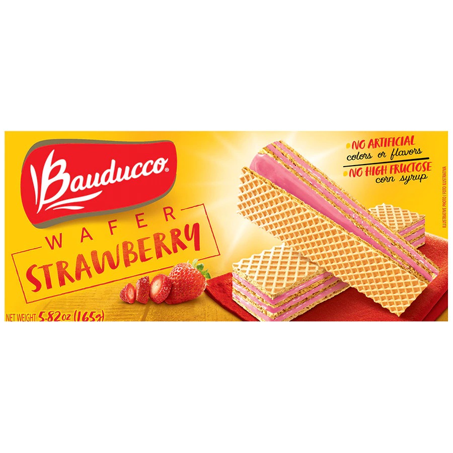 Bauducco Strawberry Wafer 165G