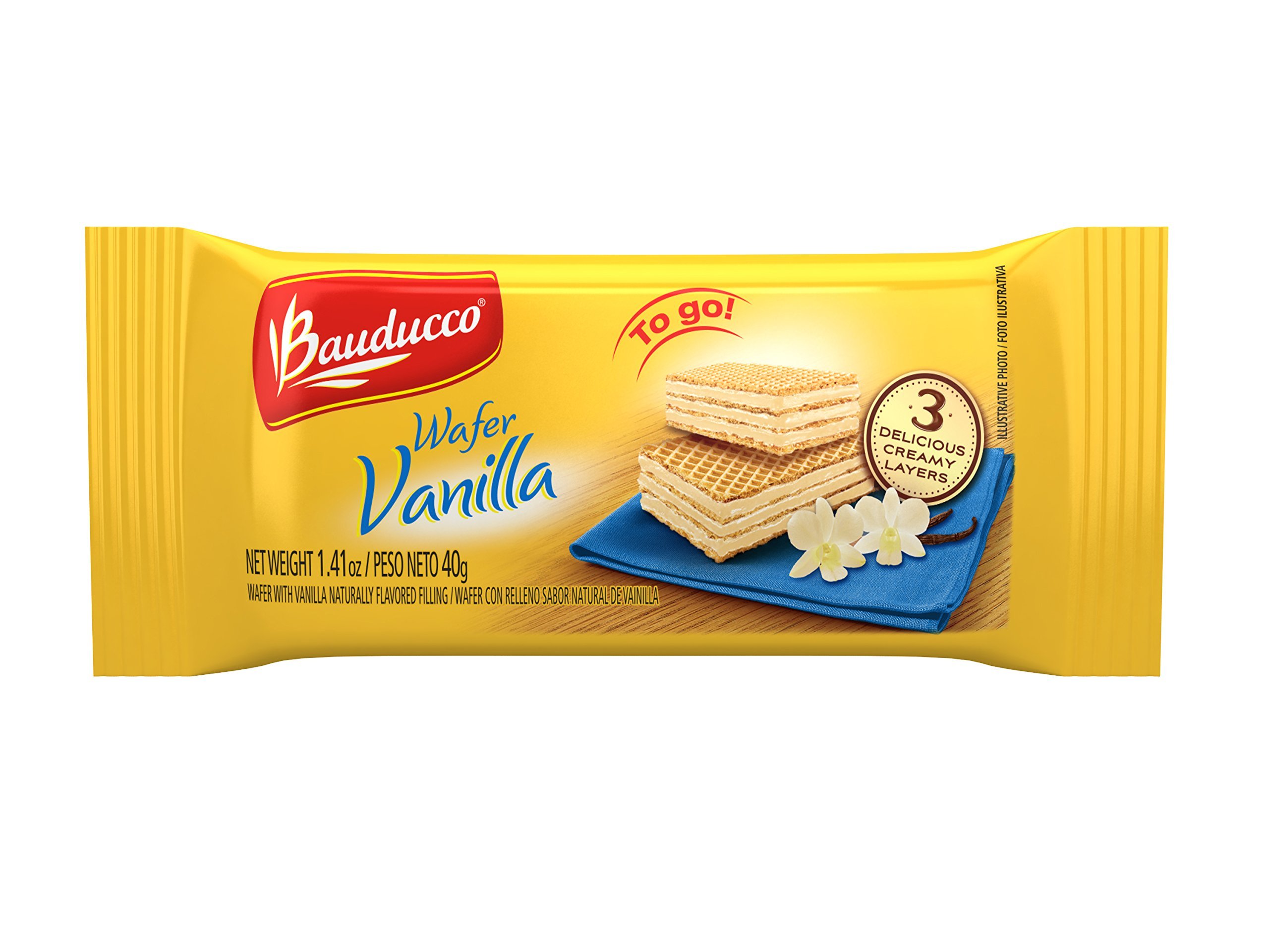 Bauducco Wafer Single Serve Vanilla 40G