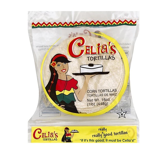 Celias White Corn Tortilla 454G