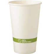 World Centric Paper Hot Cup White 50X473ML