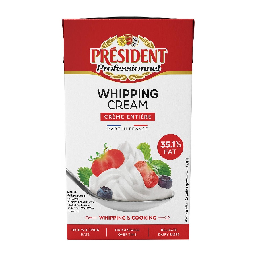 President Whipping Cream 1L