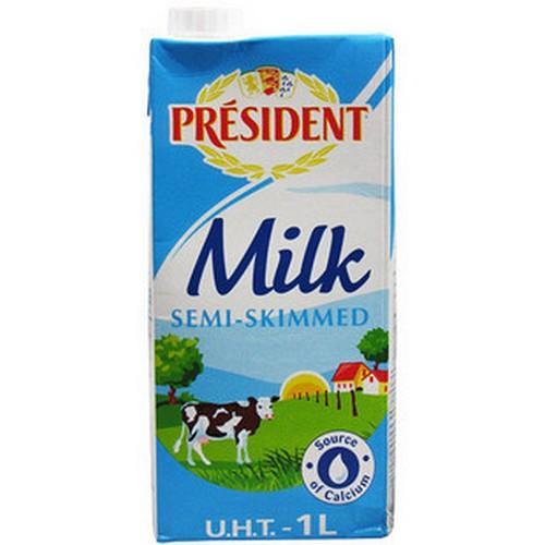 President Half Skimmed Milk 1L