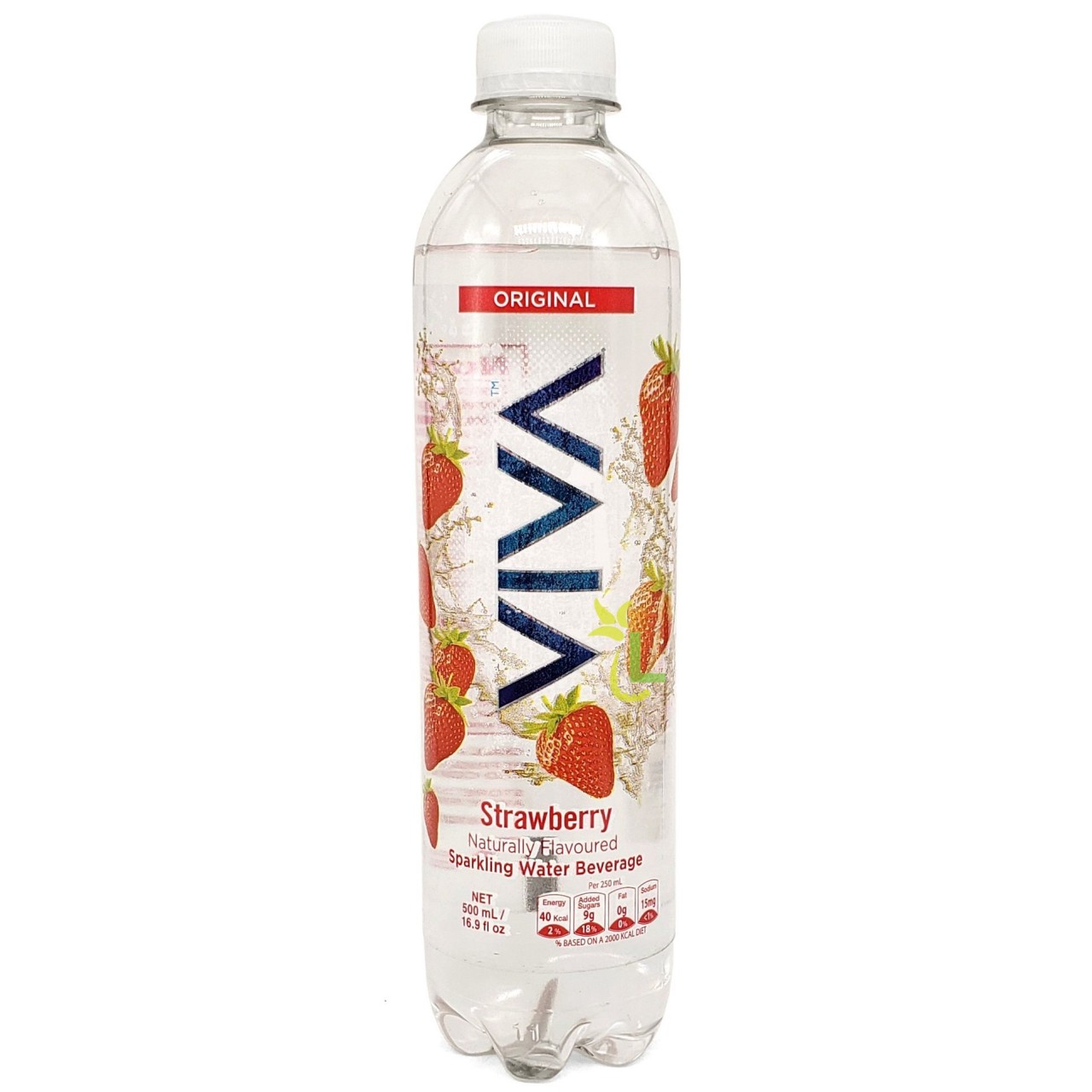 Viva Strawberry Sparkling Water 500ML